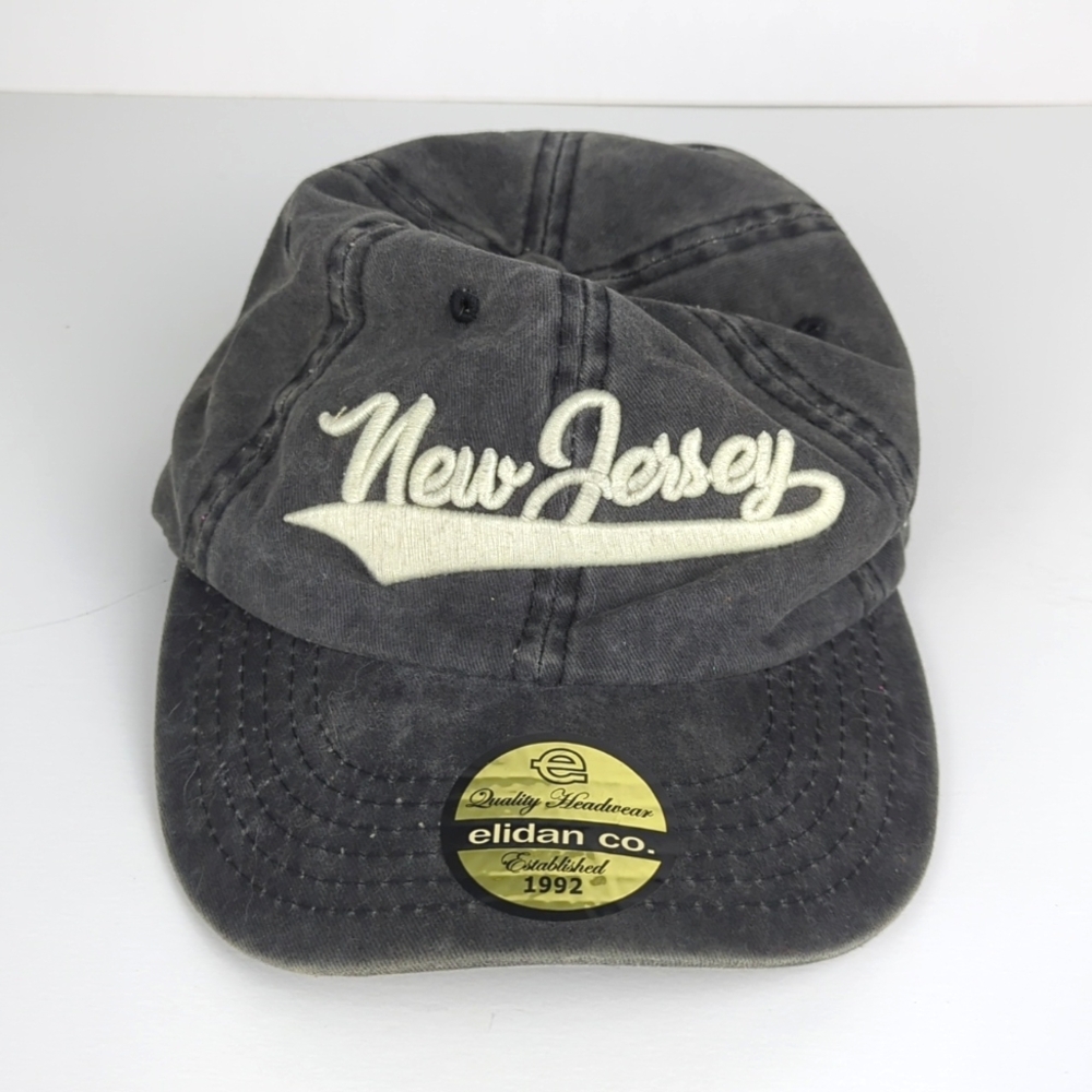 ELIDAN CO Gray Denim Style New Jersey Embroidered Dad Hat
